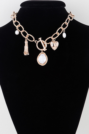 Multi Luxury Charms Chain Necklace