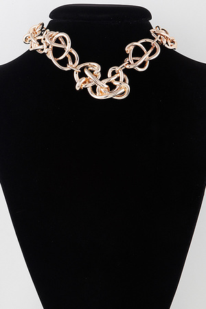 Convoluted Mess Choker Necklace