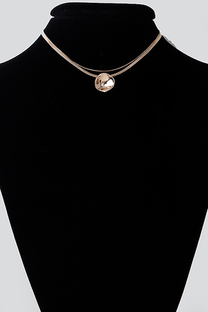 Reflection Plate Snake Chain Necklace