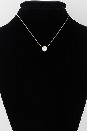 Modern Rhinestone Pendant Necklace