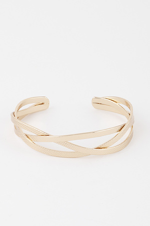 Interlaced Open Cuff Bracelet