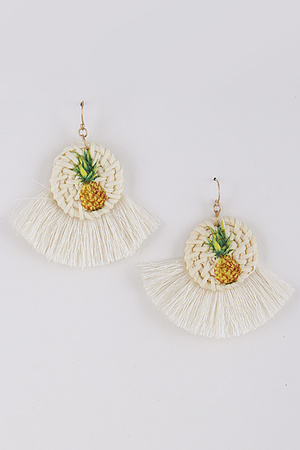 Pineapple Tropical Tassel Earrings 9ACD2