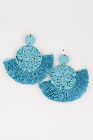 Spiral Loop Tassel Earrings 9EBD2