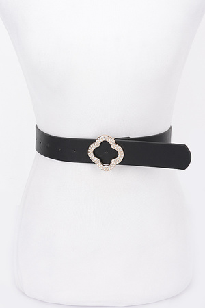 Faux Leather Metal Buckle Plus Belt