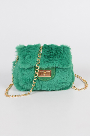 Faux Fur Mini Bag.