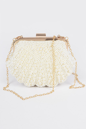 Handmade Pearl Clutch