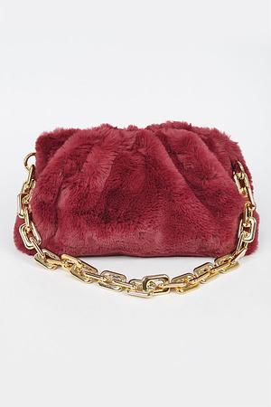 Faux Fur Crossbody Bag