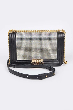 Rhinestone Crossbody Bag