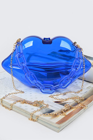 Clear Lip Plastic Bag W/Chain