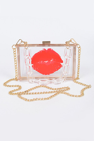 Lip Clear Hard Clutch W/Clear Chain