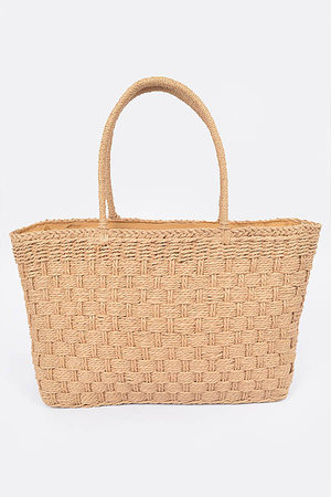 Straw Medium Tote Bag