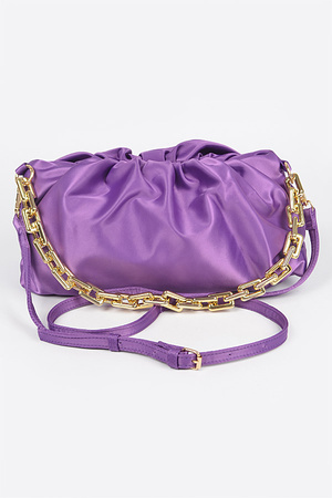 Satin Chain Pouch Bag