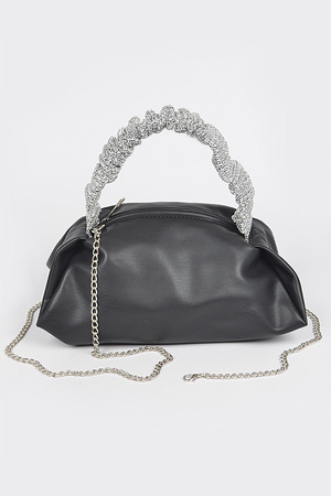 Faux Leather Shoulder Bag