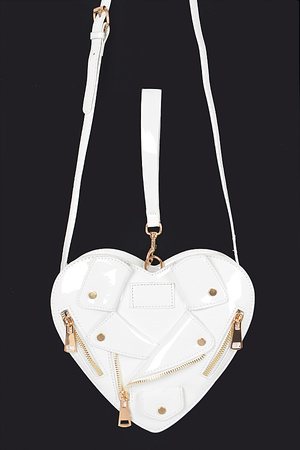 Heart Shape Jacket Crossbody Bag