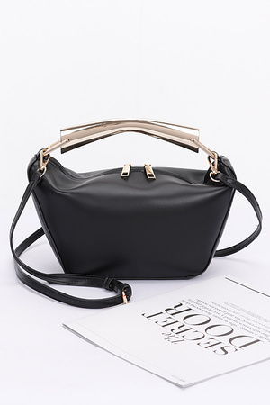 Faux Leather Metal Handle BAgg