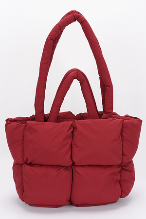 Nylon Quilted Padded Tote Bag