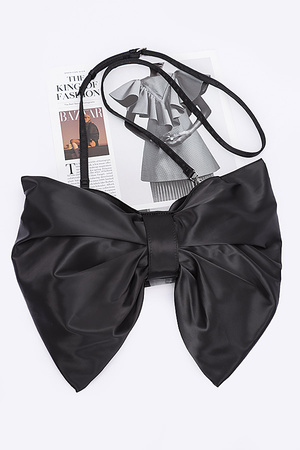 Satin Bow Style Crossbody Bag