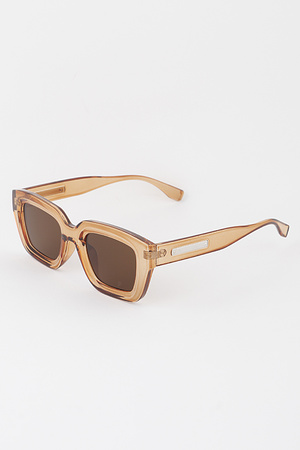 Minimal Bulky Square Sunglasses