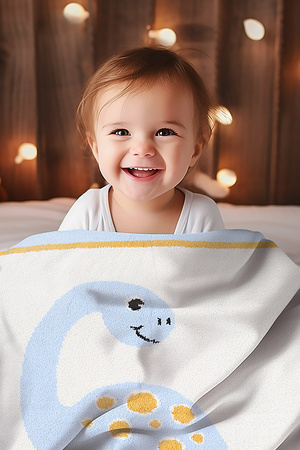 Child's Dino Throw Blanket