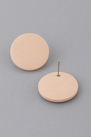 Classic Circle Stud Earrings