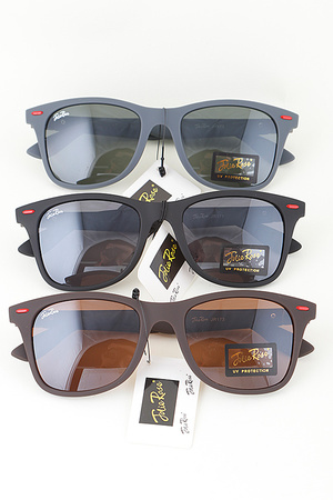 Triple Matte Modern Wayfarer Sunglasses