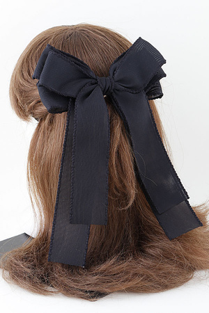 Double Fabric Ribbon Hair Clip