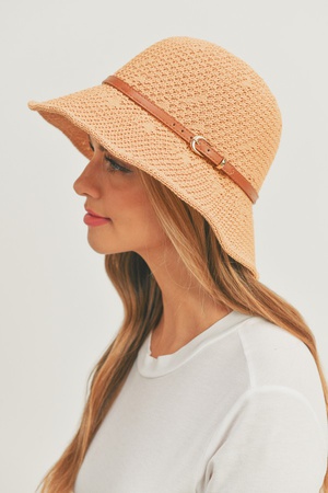 CROCHET PATTERN BUCKET HAT WITH BAND