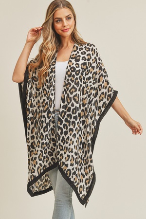 Leopard Print Kimono