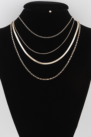 Multi Snake Chain Necklace