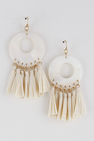 Acrylic Tassel Combo Earring 9EBE10