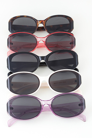 Modern Wrap Oval Sunglasses