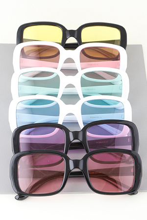 Bright Tinted Box Sunglasses