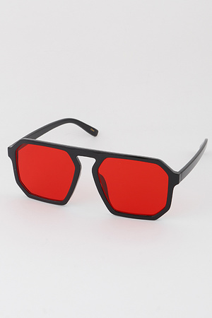 Geometric  Tinted  Sunglasses