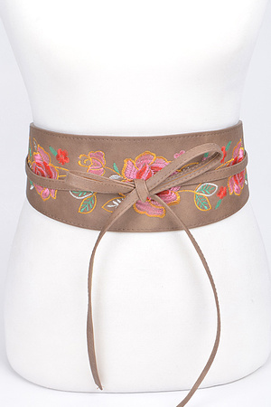 Floral Thick Belt