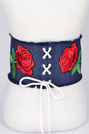 Denim Thick Corset Belt