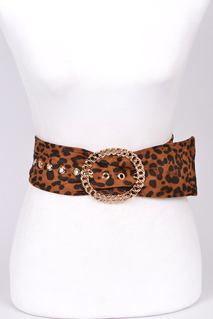 Leopard Print Belt