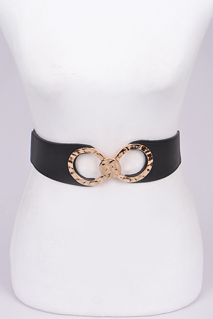 Double Hammered Metal Hoop Loop Belt