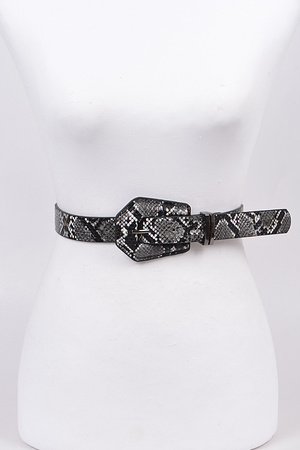 Snakeskin Buckle Belt