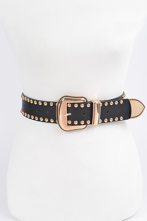 Studded Wide Strap Belt