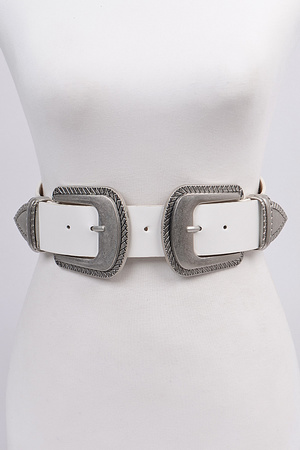 Swirl Metal Buckle Belt.