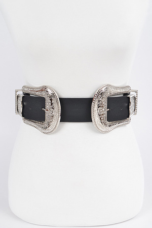 Swirl Metal Buckle Belt.