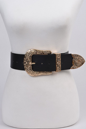 Swirl Metal Buckle Belt.