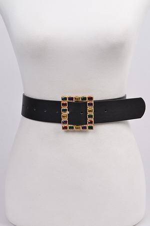 Multi Color Stone Square Belt