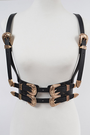 Two Buckle Suspend Elastic Belt.