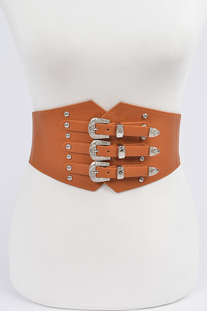 Three Buckle Waist Belt