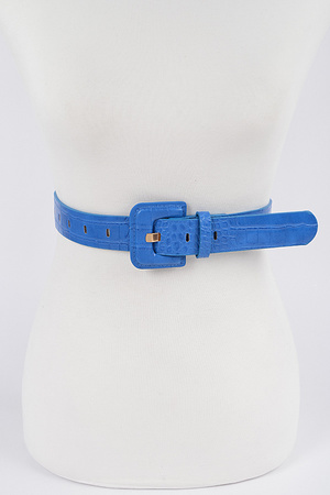 Faux Croc Belt