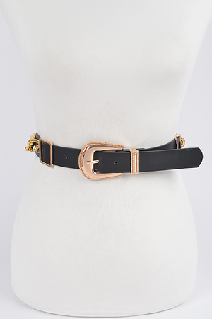 Waist Belt W/Oversized Chain