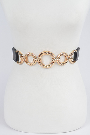 Trendy Metal Buckle Elastic Belt