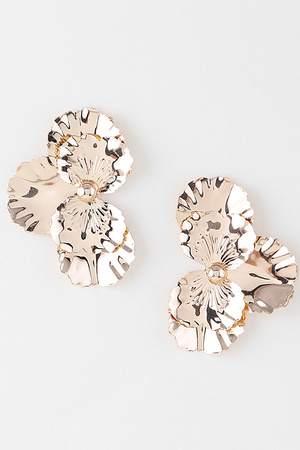 Shiny Delicate Petal Earrings