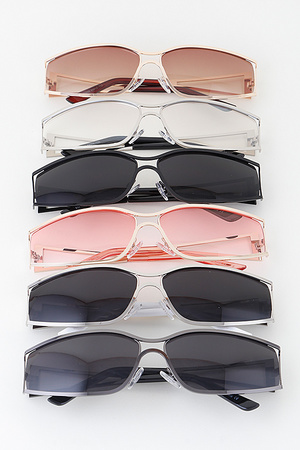 Minimal Wire Tinted Sunglasses